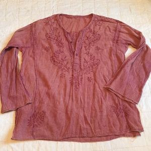Vintage tunic top detailed thread work India